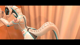 Exclusive video: Sex with a flossy android. Porn with a robot. VR porn game. Game: Heat vr.